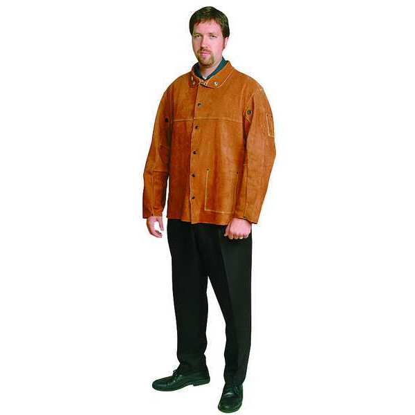 Welding Jacket, Brown, Leather, M