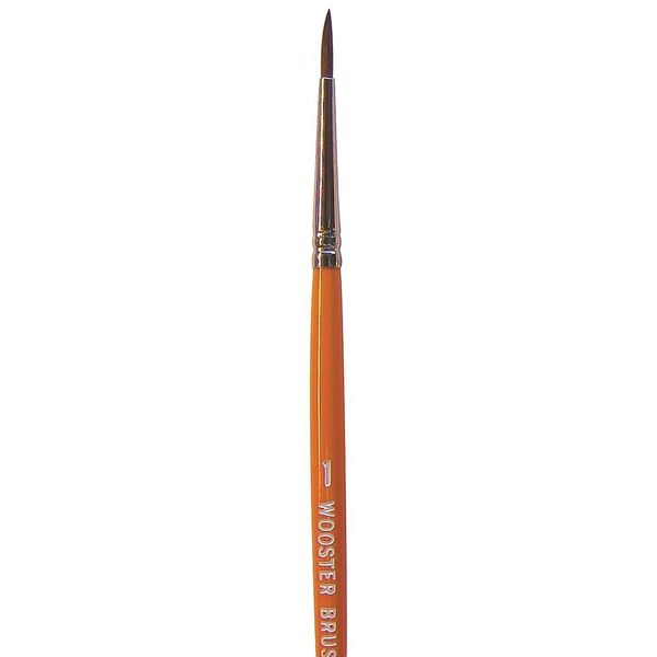 #1 Artist Paint Brush, Camel Hair Bristle, Wood Handle, 1