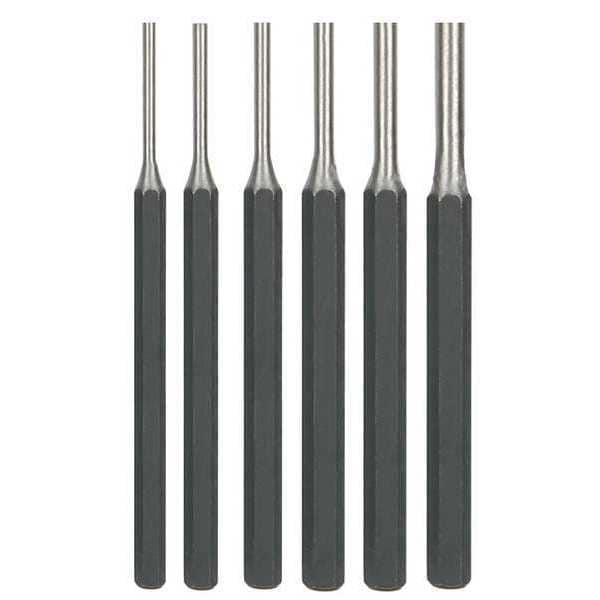 Pin Punch Set, 1/8 To 5/16 In, 6 Pc