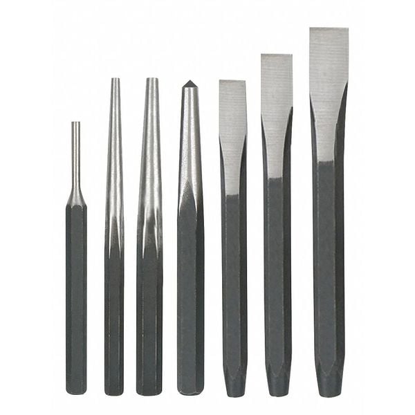 Punch and Chisel Set, 7 Pc