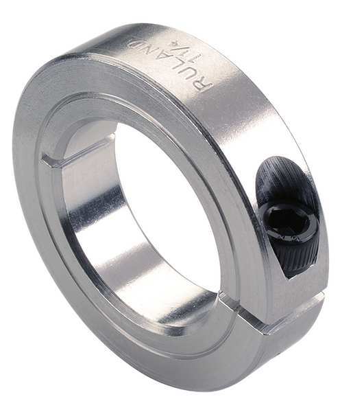 Shaft Collar, Clamp, 1Pc, 2-3/8 In, Alum
