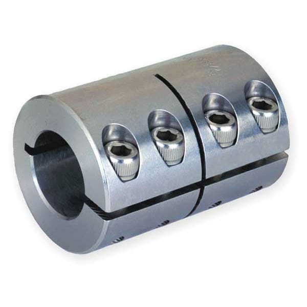 Coupling, One Piece, Bore Dia 1/4x3/16 In