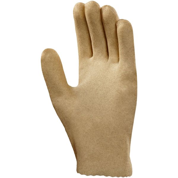 PVC Coated Gloves, Full Coverage, Yellow, XL, PR