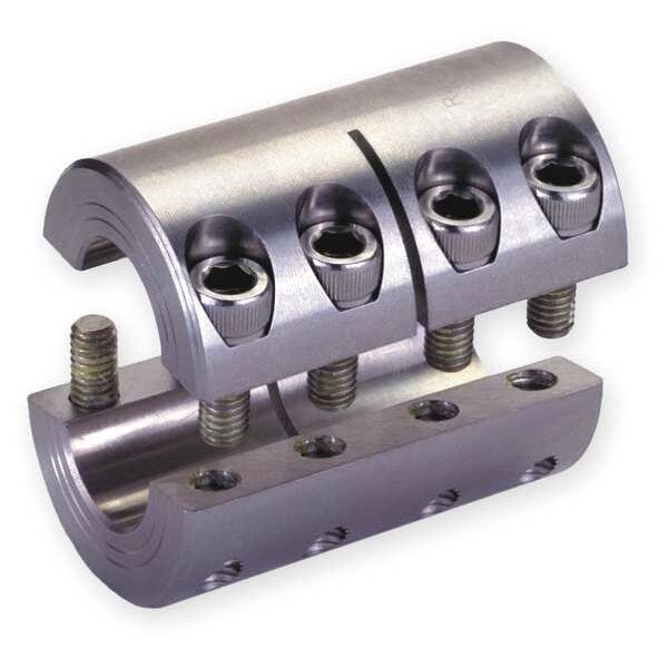 Coupling, Two Piece, Bore Dia 1/2 In