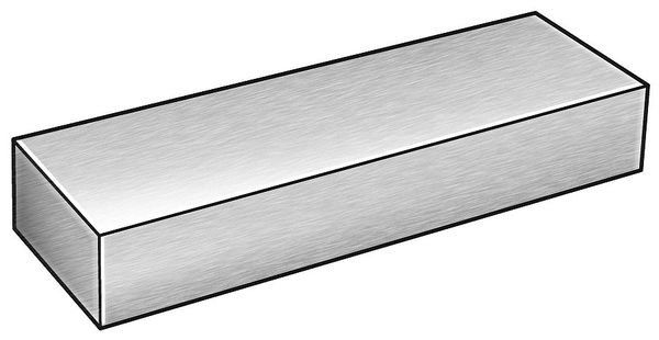 Bar, Rect, Stl, 1018, 2 1/2 x 4 In, 3 Ft