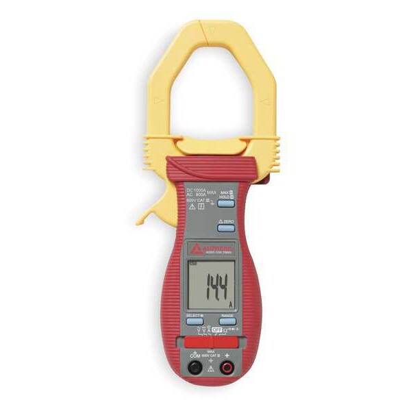 Clamp Meter, LCD, 800 A, 2.0 in (51 mm) Jaw Capacity, Cat III 600V Safety Rating