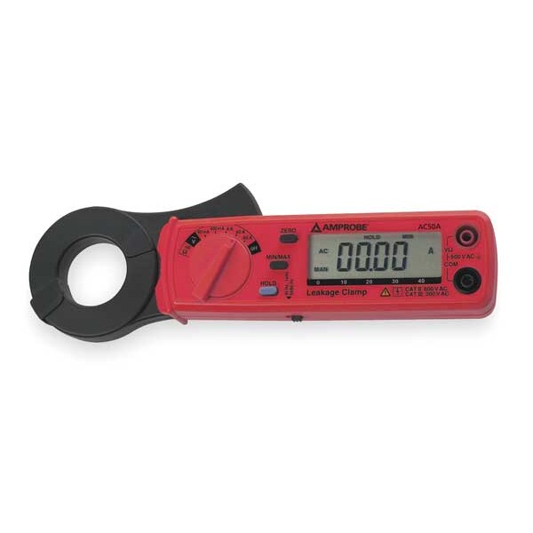 Digital Current Leakage Tester, LCD, CAT II 600V Safety Rating