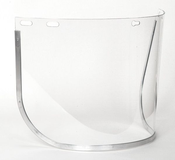 Faceshield Visor, Polycarb, Clr, 8x15-1/2in
