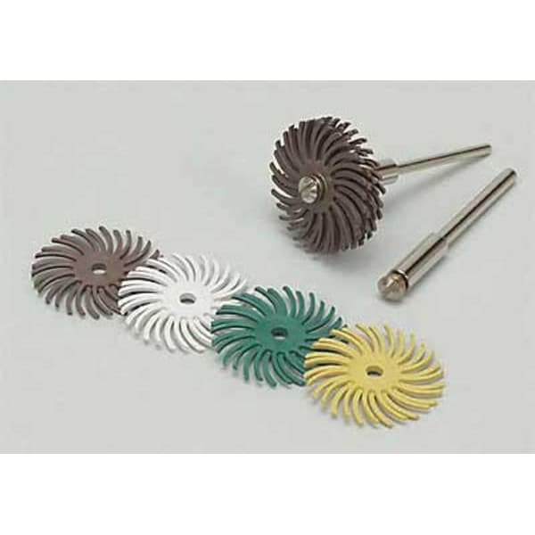 Radial Bristle Disc, TC, 1 In Dia, 80G, PK96