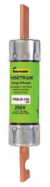 Fuse, Time Delay, 100A, FRN-R Series, 250V AC, 125V DC, 5-7/8