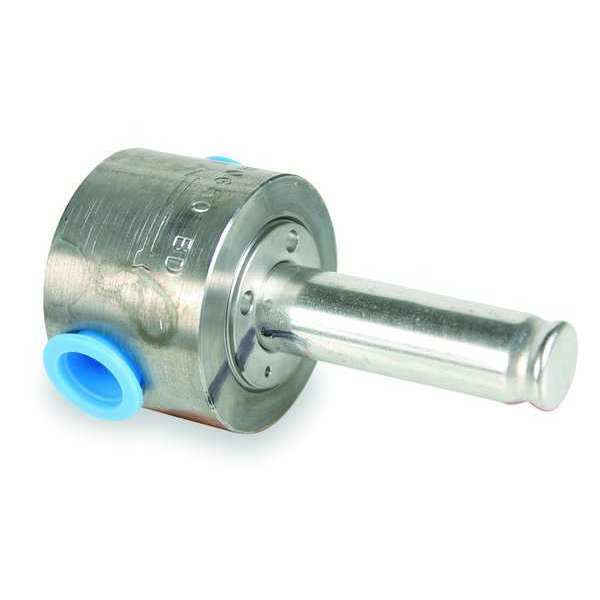 Stainless Steel Steam Solenoid Valve Less Coil, Normally Closed, 1/4 in Pipe Size