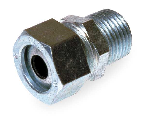 Liquid Tight Connector, 1/2in., Silver