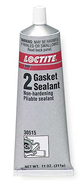 Slow Dry Flexible Cure Gasket Sealant, 7 oz, Black, Temp Range -65 to 400 Degrees F
