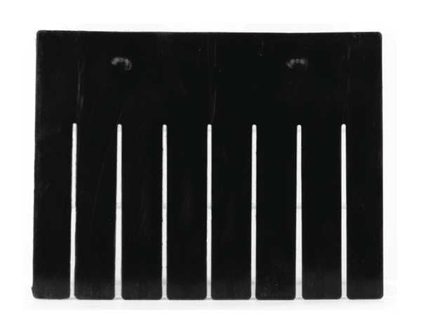 Plastic Divider, Black, 9 3/4 in L, 7 31/64 in H