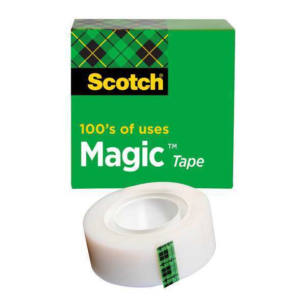 Office Tape, Transparent, 3/4 In x 36 yd.