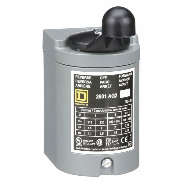 Switch, Drum Reversing, Plastic Handle