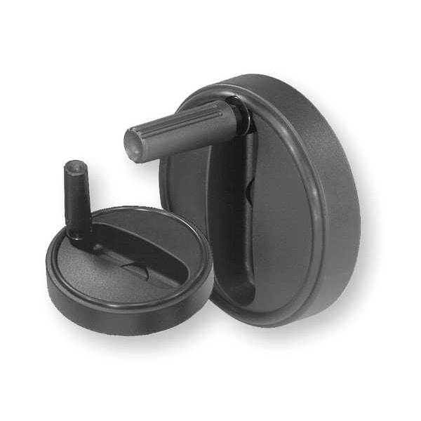 Handwheel, Thermoplastic, Diameter D1= 100 mm, Reamed Bore D2= 0.5