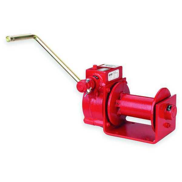 Hand Winch, Worm Gear, w/Brake, 4000 lb.