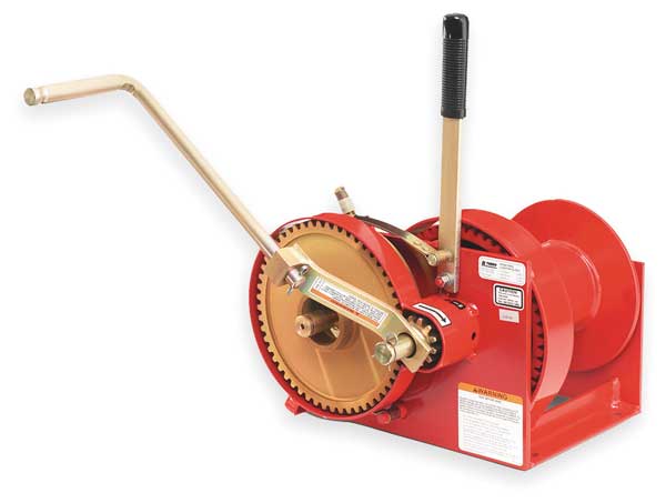 Hand Winch, Spur Gear, No Brake, 4000 lb.