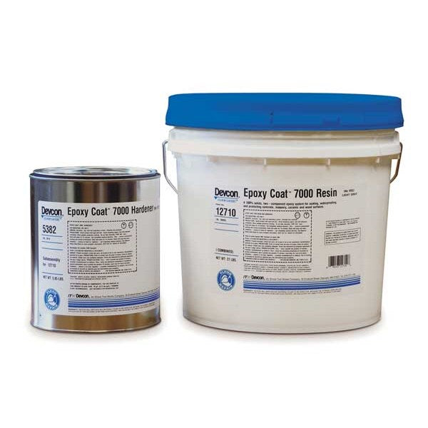 2 gal. Floor Coating, High Gloss Finish, Light Gray, 100% Solid Base