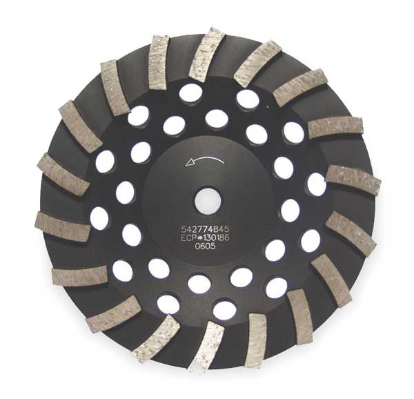 Segment Cup Wheel, Diamond, Turbo, 4x5/8-11