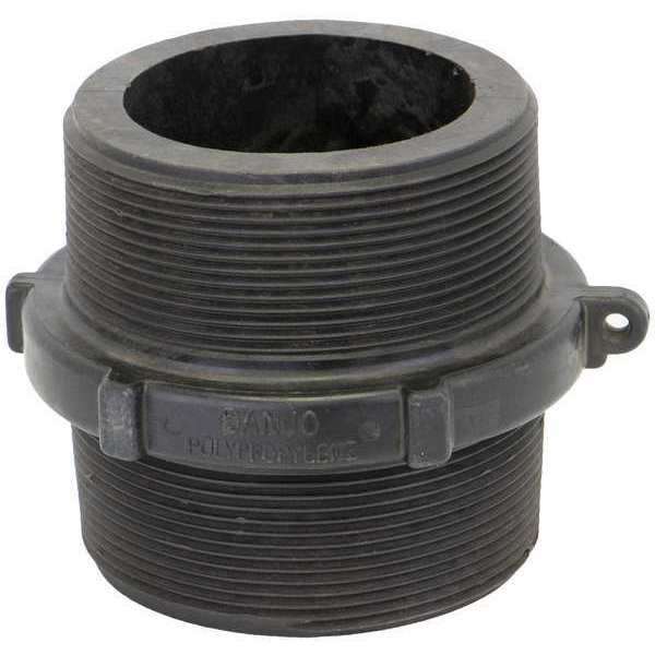 Hex Nipple, Polypropylene, 4