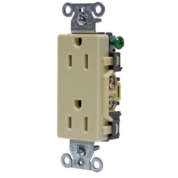 15A Duplex Decorator Receptacle 125VAC 5-15R IV