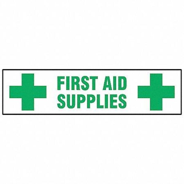 Label, 7 in H, 24 in W, Polyester, Vertical Rectangle, English, 60264