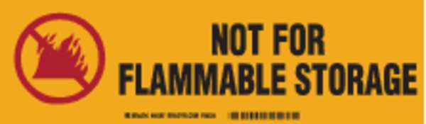 Label, 3 1/2 in H, 12 in W, Polyester, Vertical Rectangle, English, 60297