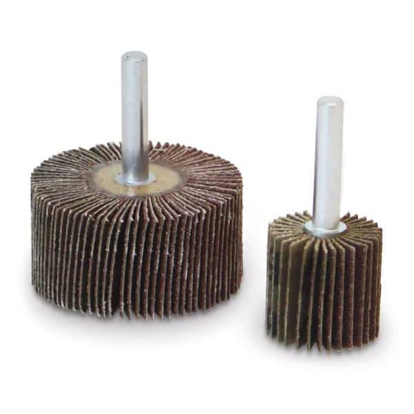 Flap Wheel, AO, 3x1x1/4 In Shank, 60G
