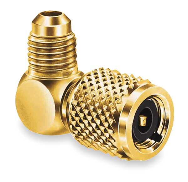 Quick Coupler, 1/4 In Mx5/16 In F, 90 Deg