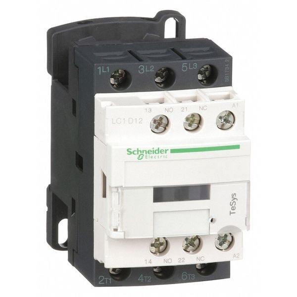 IEC Magnetic Contactor, 3 Poles, 120 V AC, 12 A, Reversing: No