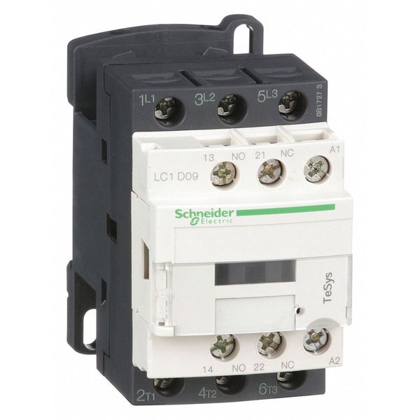 IEC Magnetic Contactor, 3 Poles, 240 V AC, 9 A, Reversing: No