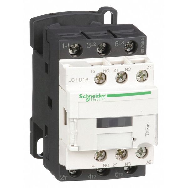 IEC Magnetic Contactor, 3 Poles, 120 V AC, 18 A, Reversing: No