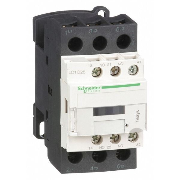 IEC Magnetic Contactor, 3 Poles, 240 V AC, 25 A, Reversing: No
