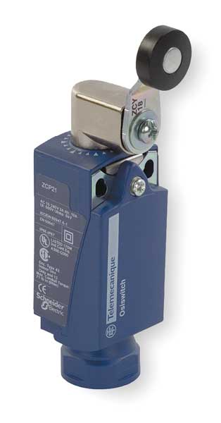 Limit Switch, Roller Lever, Rotary, 1NC/1NO, 10A @ 240V AC