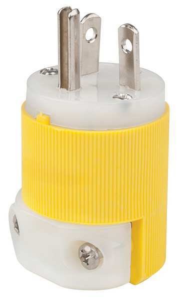 3 Wire Industrial Straight Blade Plug 125VAC 20A