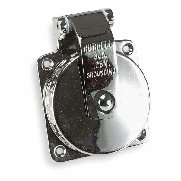 30A Marine Flanged Twist-Lock Inlet 2P 3W 125VAC