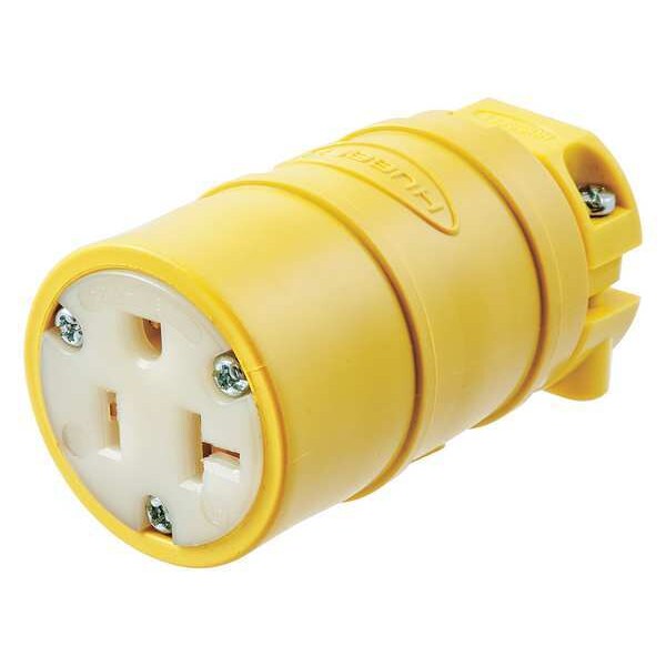 Straight Blade Connector, 5-20R, 20A, 125V