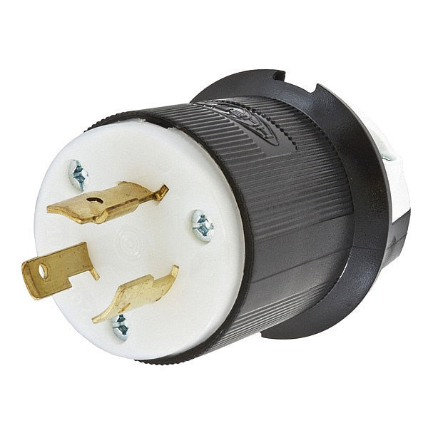 20A Twist-Lock Plug 2P 3W 600VAC L9-20P BK/WT