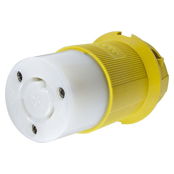 20A Marine Locking Connector 2P 3W 125VAC L5-20R YL