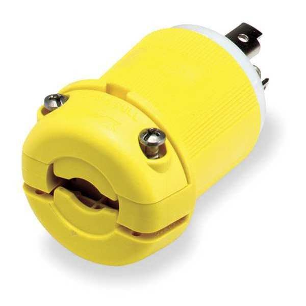 30A Marine Twist-Lock Plug 2P 3W 125VAC L5-30P YL