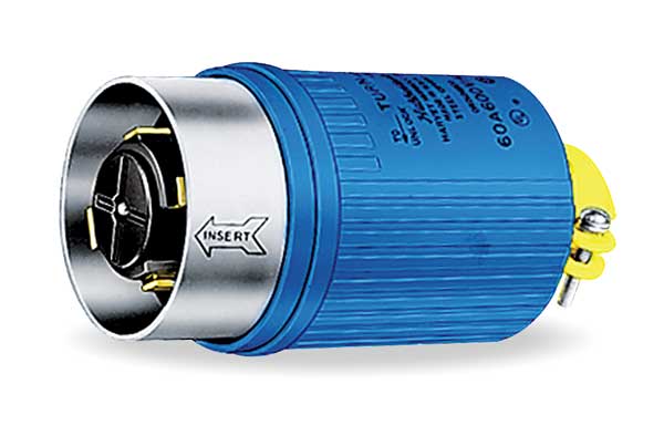 60A Locking Plug 4P 5W 600VAC BL