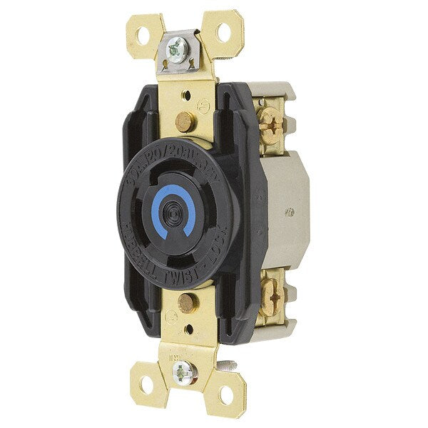 30A Twist-Lock Receptacle 4P 4W 120/208VAC L18-30R BK