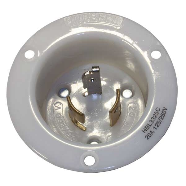 20A Flanged Twist-Lock Inlet 3P 3W 125/250VAC WT