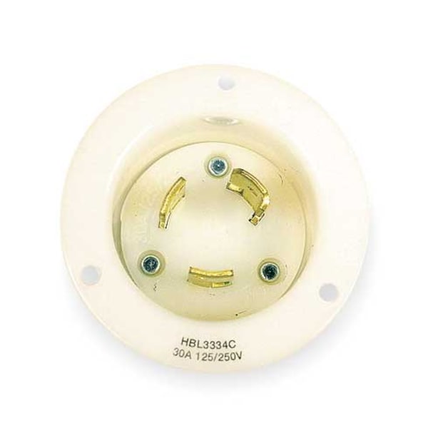 30A Flanged Twist-Lock Inlet 3P 3W 125/250VAC WT