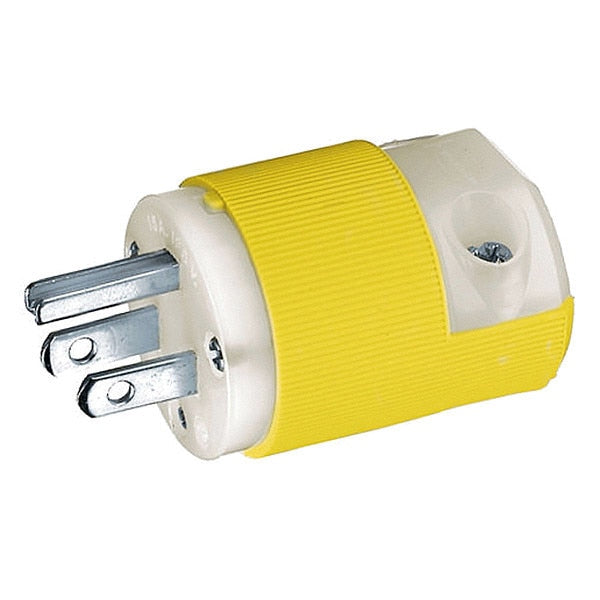 3 Wire Industrial Straight Blade Plug 125VAC 15A