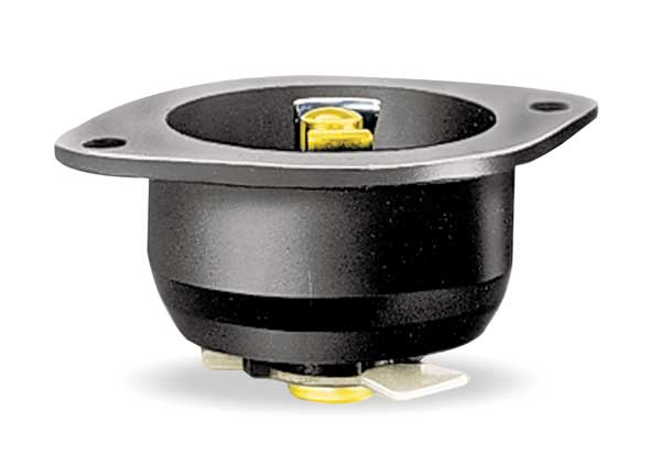 15A Midget Locking Flanged Inlet 2P 3W 120VAC