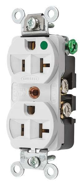 20A Duplex Receptacle 125VAC 5-20R WH