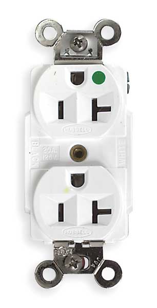 20A Duplex Receptacle 125VAC 5-20R WH